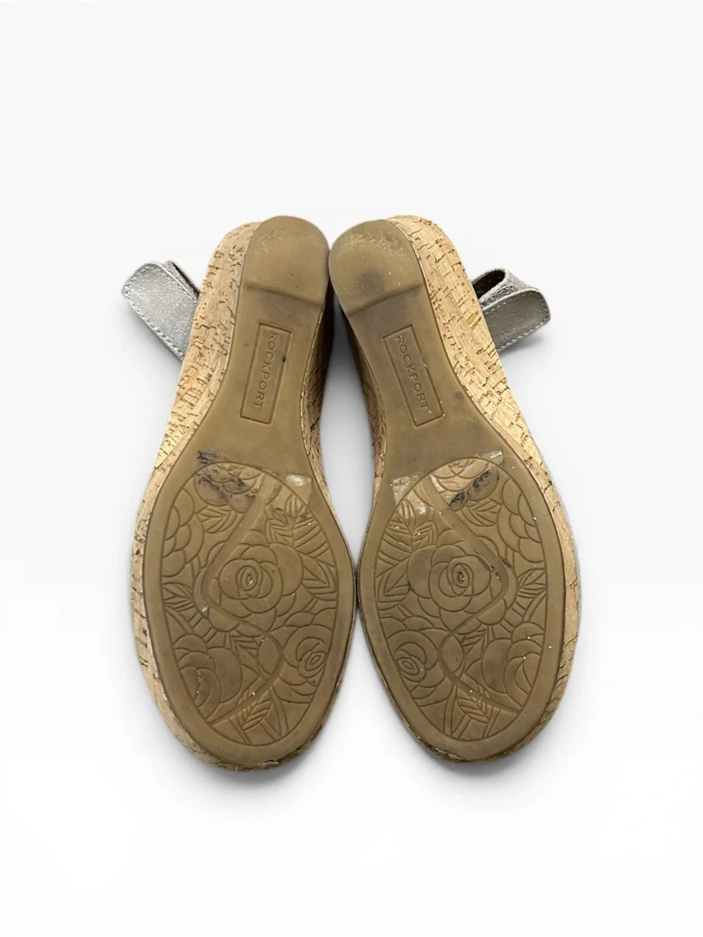 Rockport Briah Perf Sling Wedge Sandal in Taupe Leather Women’s Size 5
